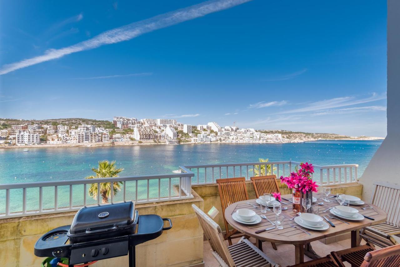Blue Harbour Seafront 3 Bedroom Apartment, With Spectacular Sea Views From Terrace - By Getawaysmalta San Pawl il-Baħar Eksteriør bilde